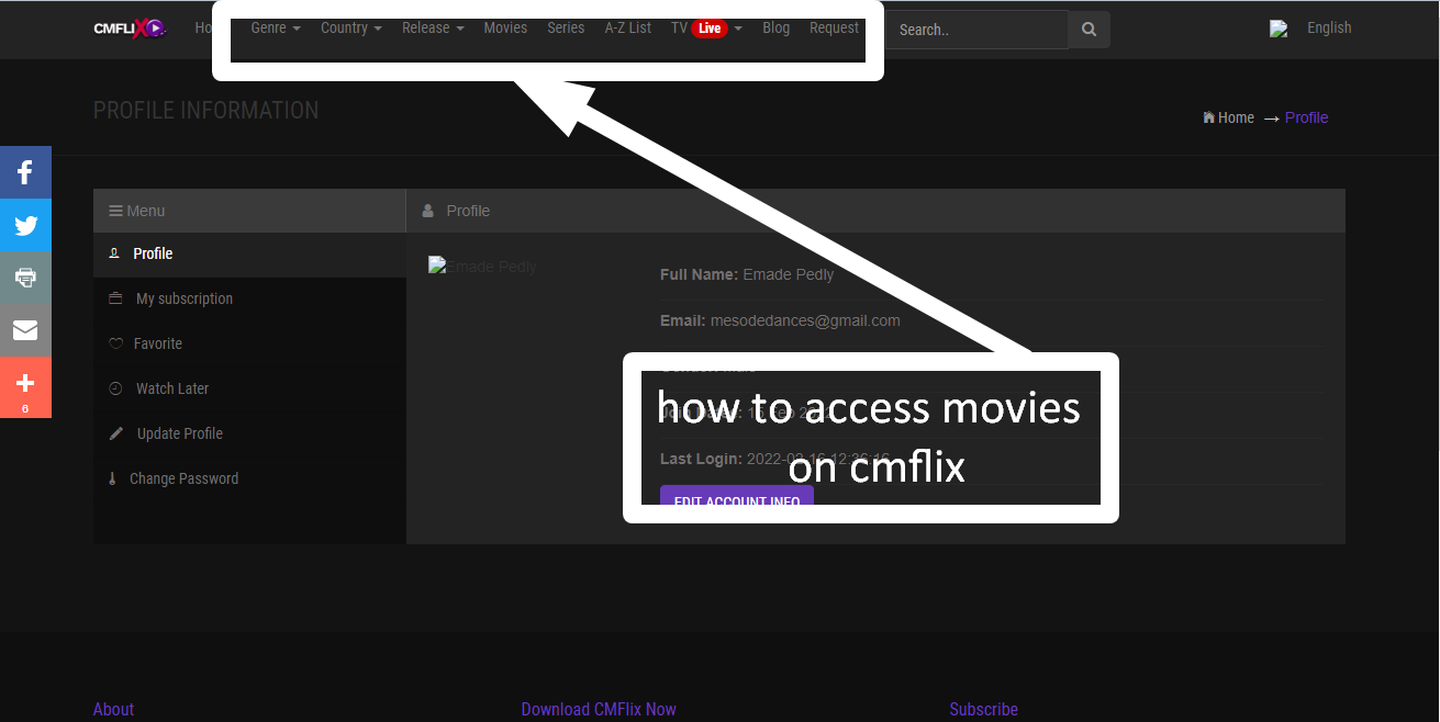 How to Access Movies on CMFlix
